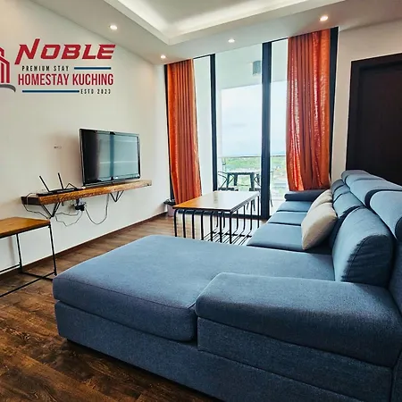 Noble Modern Vivacity Jazz Airport View 3Br 5-7Pax Kuching Exterior photo